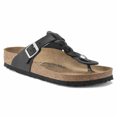 Birkenstock Women's Gizeh Oiled Leather Black