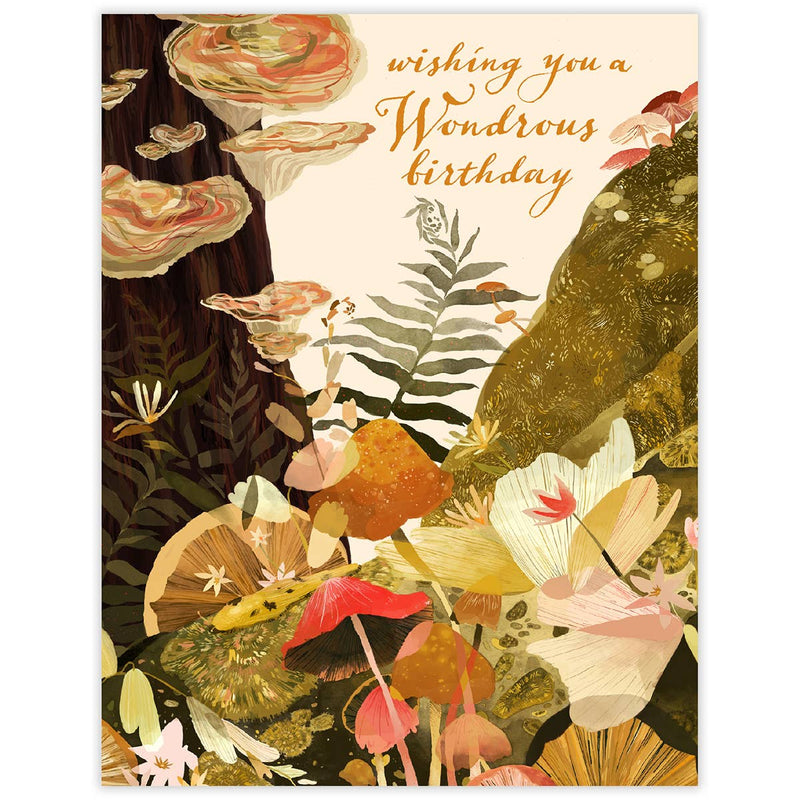 Waterknot Wondrous Fungi Birthday Card