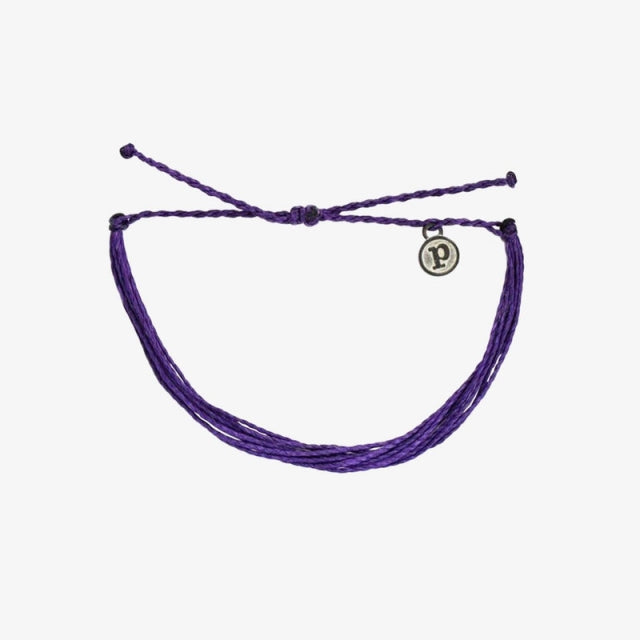 Pura Vida Bracelets Original Bracelet Solid Purple