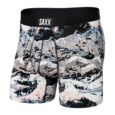 Saxx Men's Ultra Super Soft Boxer Brief Fly Alpine Crest- Multi