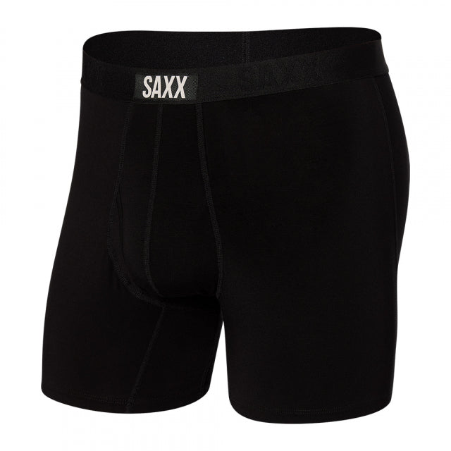Saxx Ultra Boxer Brief Fly Black/Black