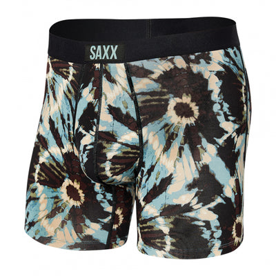 Saxx Men's Vibe Super Soft Boxer Brief Earthy Tie Dye- Multi