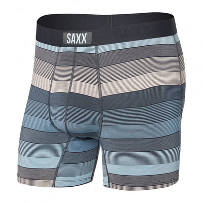 Saxx Vibe Boxer Brief Hazy Stripe- Washed Blue