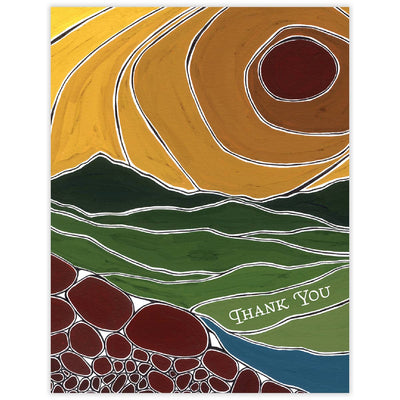 Waterknot Sun Mountain Thank You Card