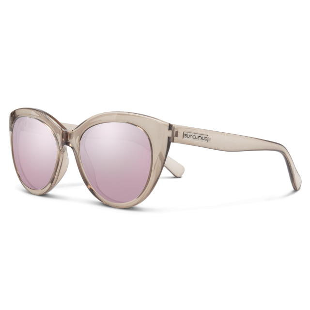 Suncloud Optics Cityscape Transparent Taupe | Polarized Pink Gold Mirror