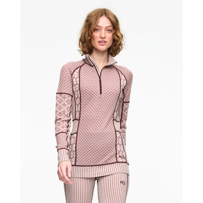Women's Smekker Half-Zip Base Layer Top - 100% Merino Wool
