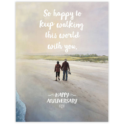 Waterknot Keep Walking Anniversary Card