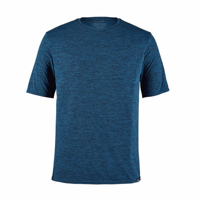 Patagonia Men's Cap Cool Daily Shirt Viking Blue - Navy Blue X-Dye