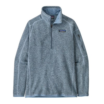 Patagonia Women's Better Sweater 1/4 Zip Steam Blue
