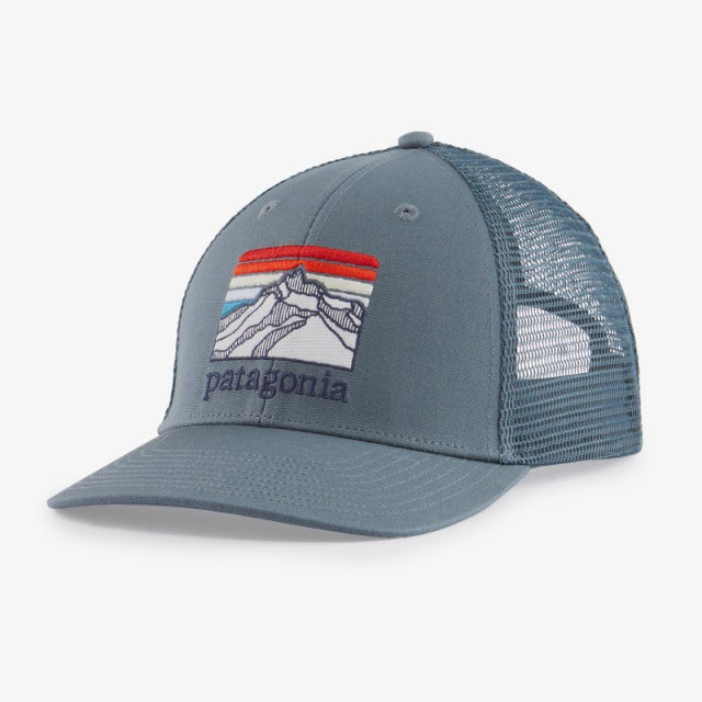 Patagonia Line Logo Ridge LoPro Trucker Hat Plume Grey