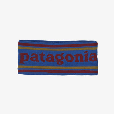 Patagonia Powder Town Headband Park Stripe Band: Float Blue