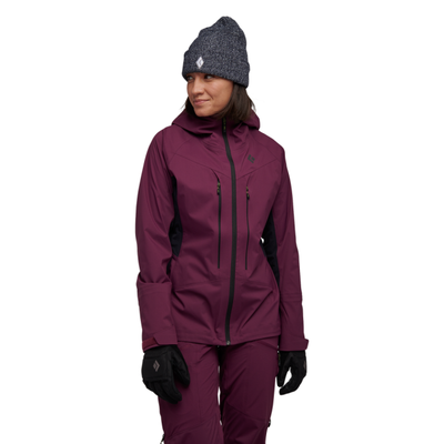 Black Diamond Women's Dawn Patrol Hybrid Shell Blackberry-Black