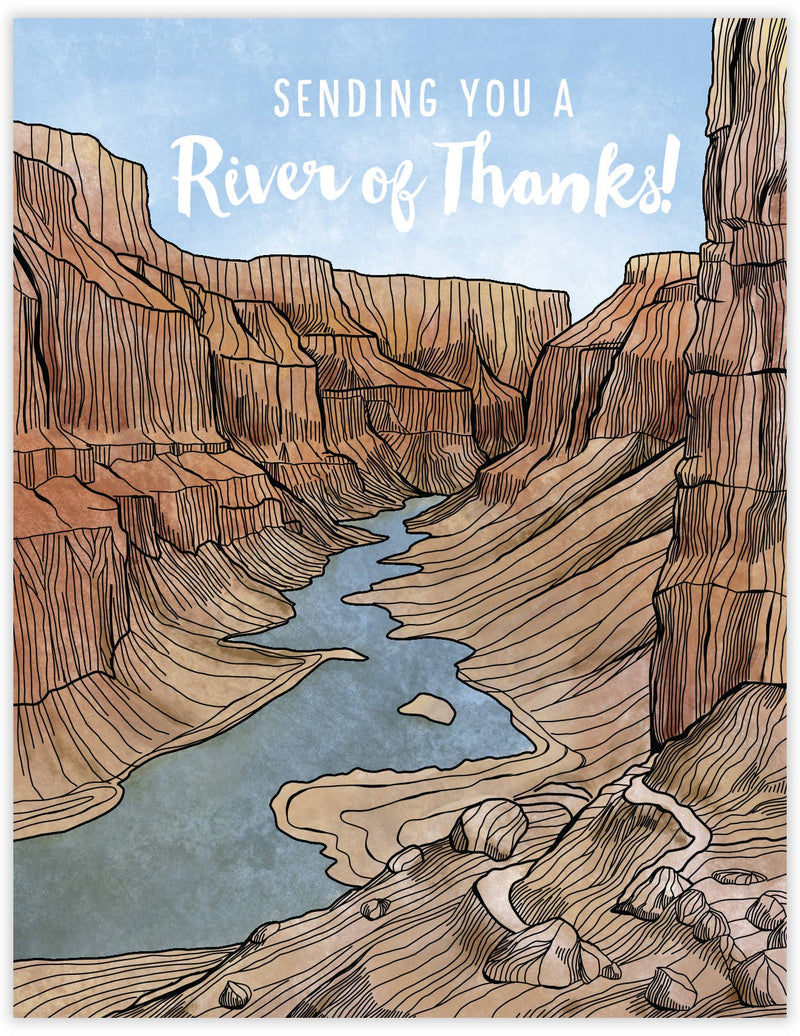 Waterknot River of Thanks Card