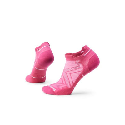 Smartwool Women's Run Zero Cushion Low Ankle Socks Power Pink