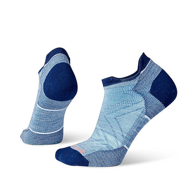 Smartwool Women's Run Zero Cushion Low Ankle Socks Mist Blue