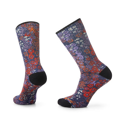 Smartwool Athletic Meadow Print Crew Socks Navy
