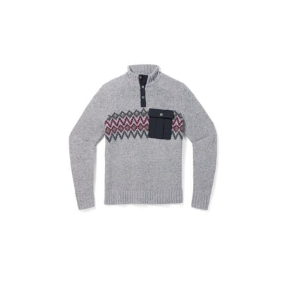 Smartwool Men's Heavy Henley Sweater ight Gray Heather / L