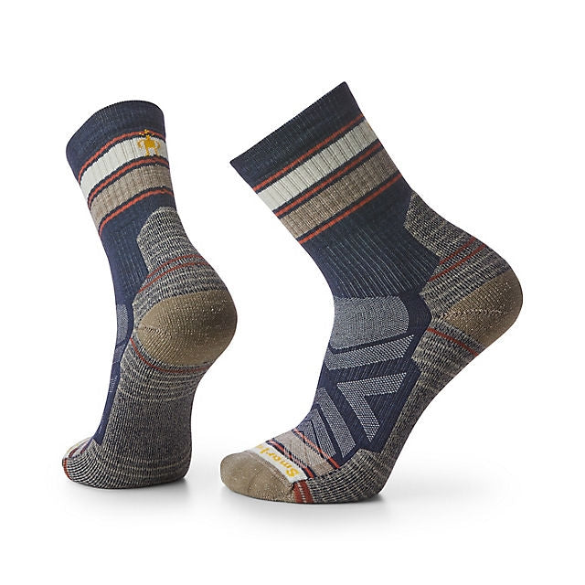 Smartwool Hike Light Cushion Striped Mid Crew Socks