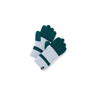 Smartwool Popcorn Cable Glove Emerald Green
