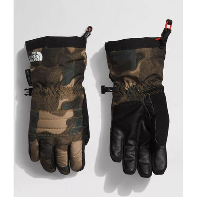 The North Face Kids' Montana Ski Glove  Utility Brown Camo Texture Small Print