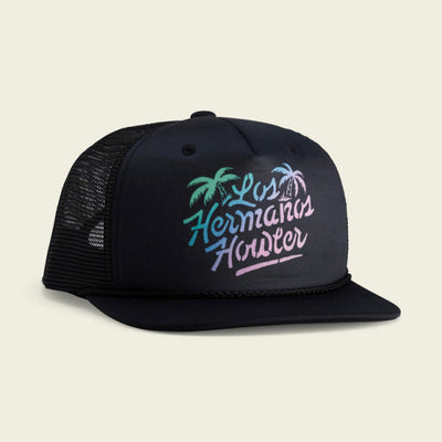 Howler Brothers Men's Structured Snapback Hats Los Hermanos Fade : Black