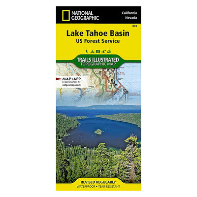 National Geographic Maps Lake Tahoe Basin Map