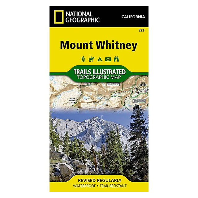 National Geographic Maps National Geographics Mount Whitney Trail Map