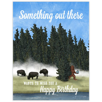 Waterknot Sasquatch Birthday Card