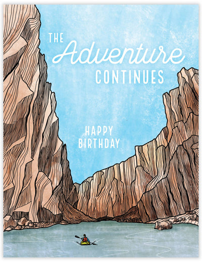 Waterknot Adventure Continues Birthday Card
