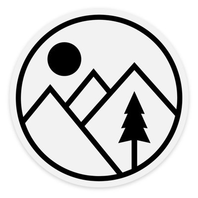 Tahoe Mountain Sports TML Icon Sticker Black Outline