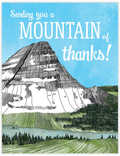 Waterknot Mountain of Thanks Card